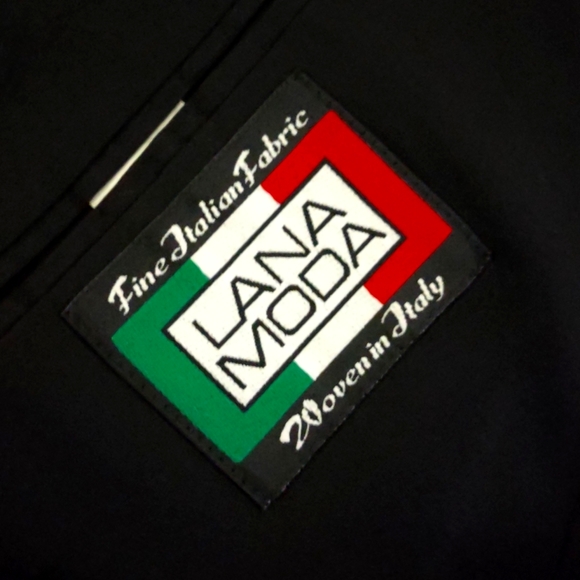 LANA MODA MEN'S PURE ITALIAN WOOL DOUBLE BREASTED LUXURY BLAZER - Picture 6 of 17